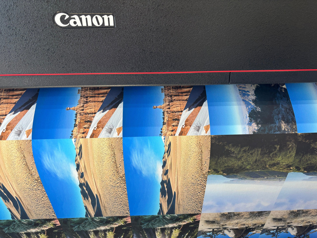 Photos taken by Justine Comire and then printed on canvas with Canon printer