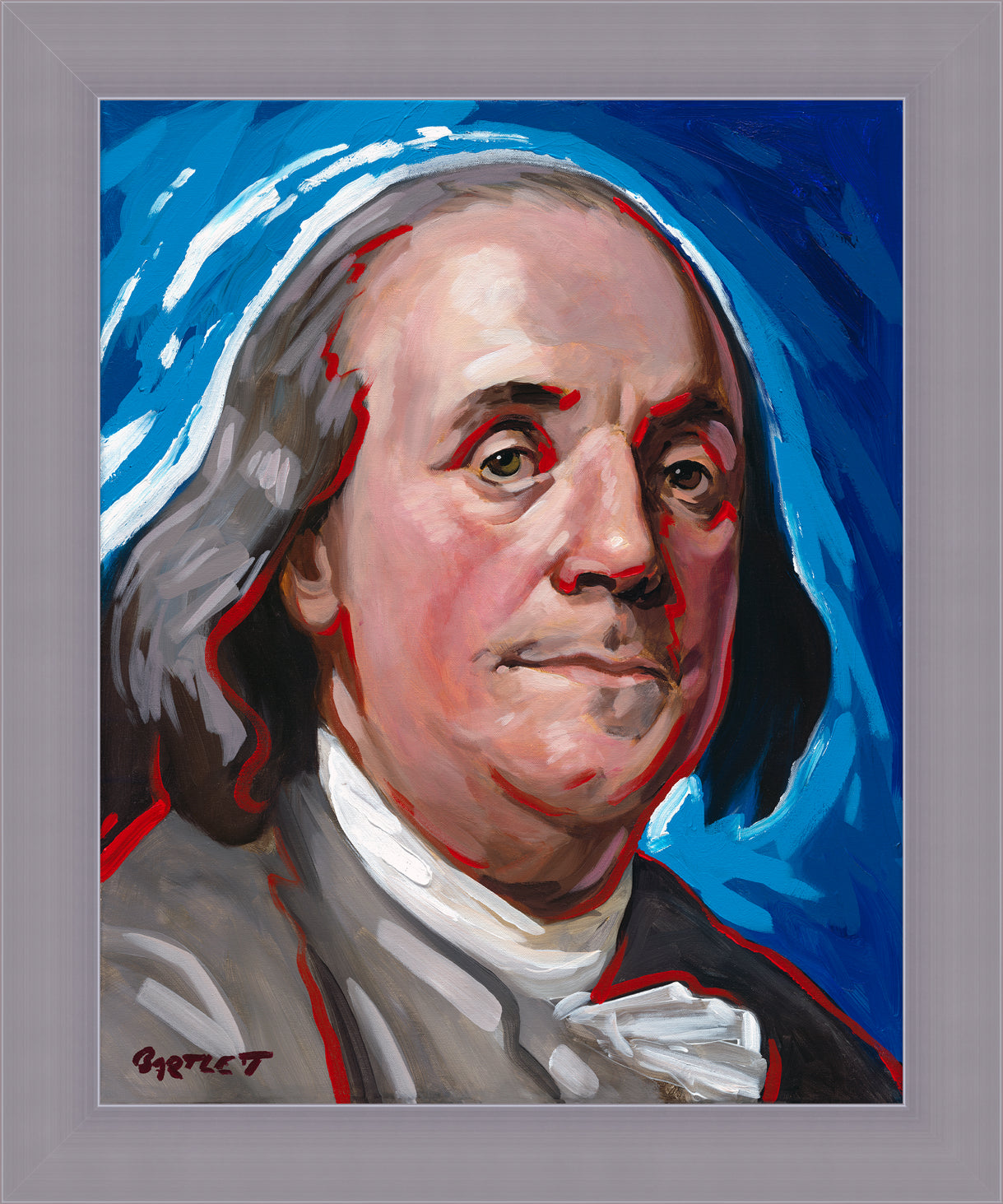 Archival Portrait of Benjamin Franklin | Fine Art Print by Harley Bartlett