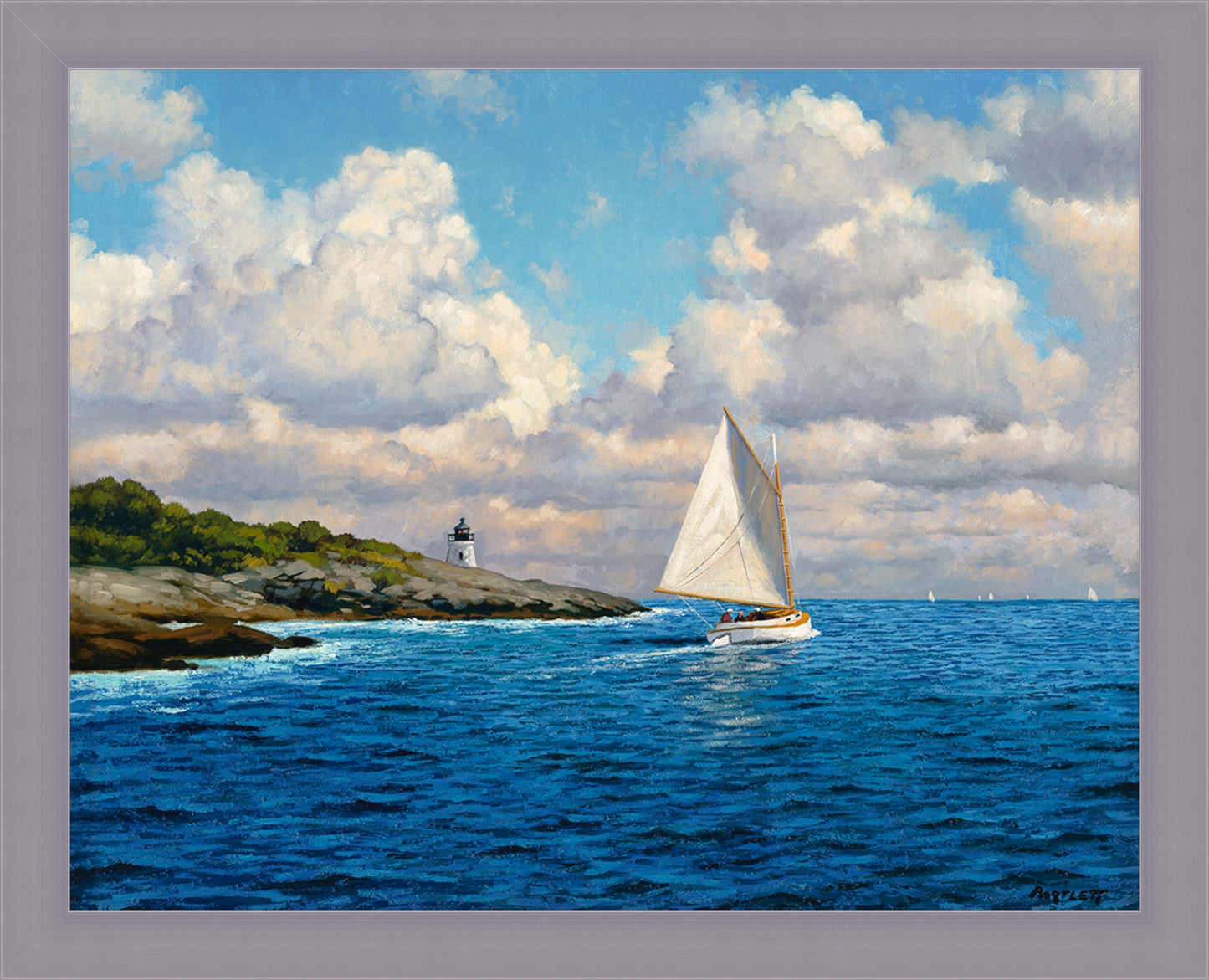 Herreshoff off Castle Hill | Fine Art Print by Harley Bartlett
