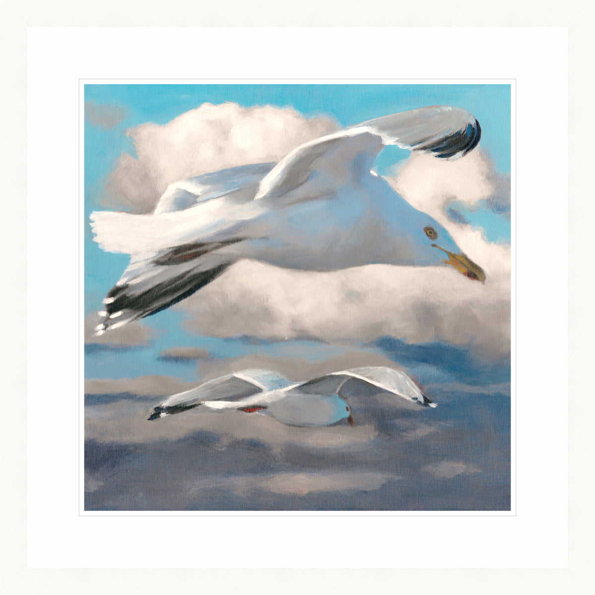 Gulls Over the Bay | Fine Art Print by Hilary Archer