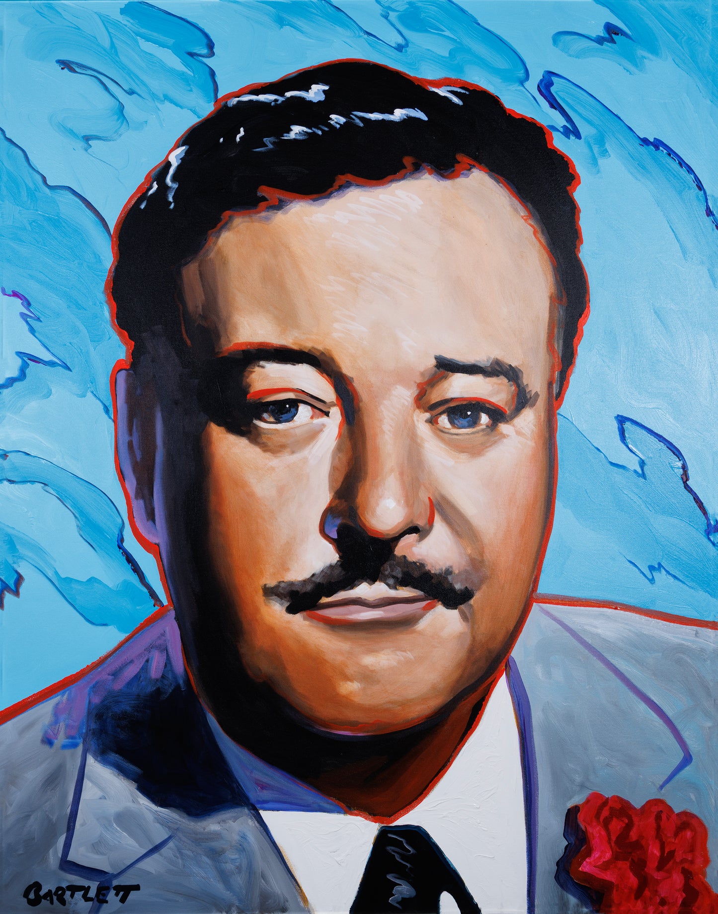 Framed Art Print of Jackie Gleason – Classic Comedy Icon Wall Art by Harley Bartlett