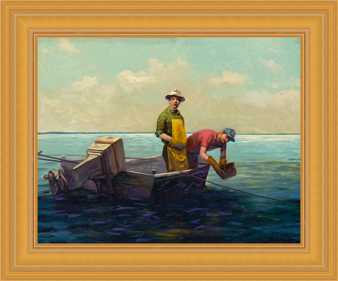 Men on a Skiff