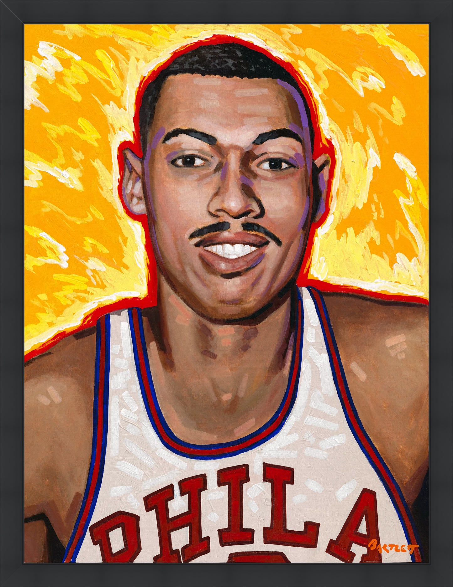 Wilt Chamberlain Framed Print - Philadelphia Warriors
