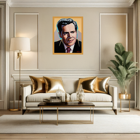 Desi Arnaz Portrait by Harley Bartlett – Archival-Quality Classic TV Wall Art