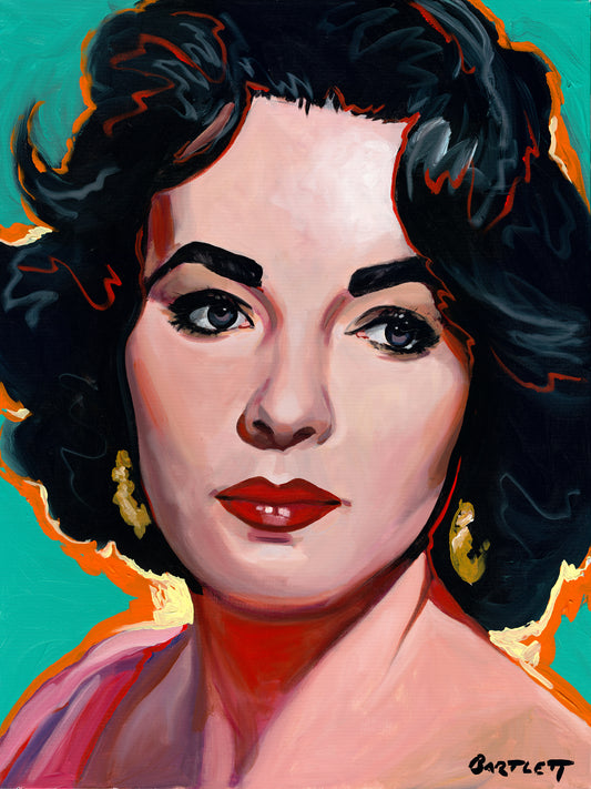 Archival Portrait of Elizabeth Taylor | Fine Art Print by Harley Bartlett