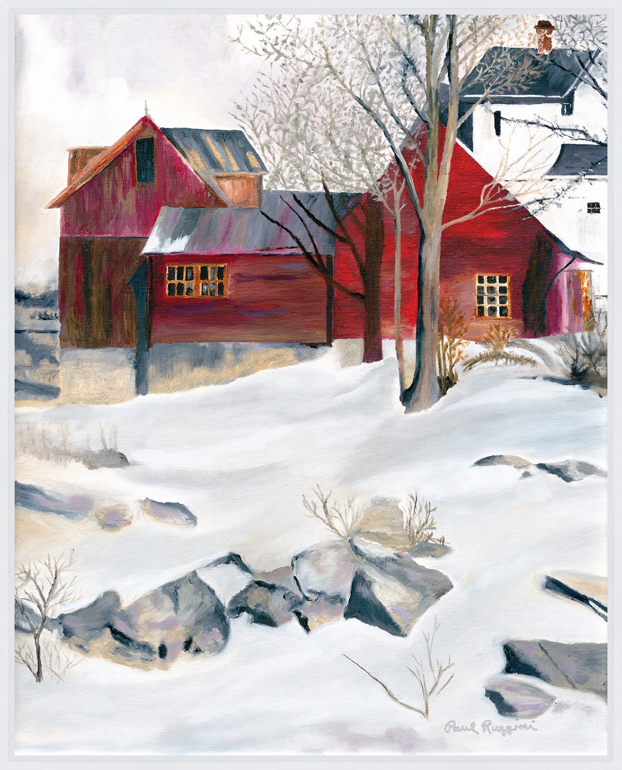 Red Country Barn | Fine Art Print by Paul Ruggieri