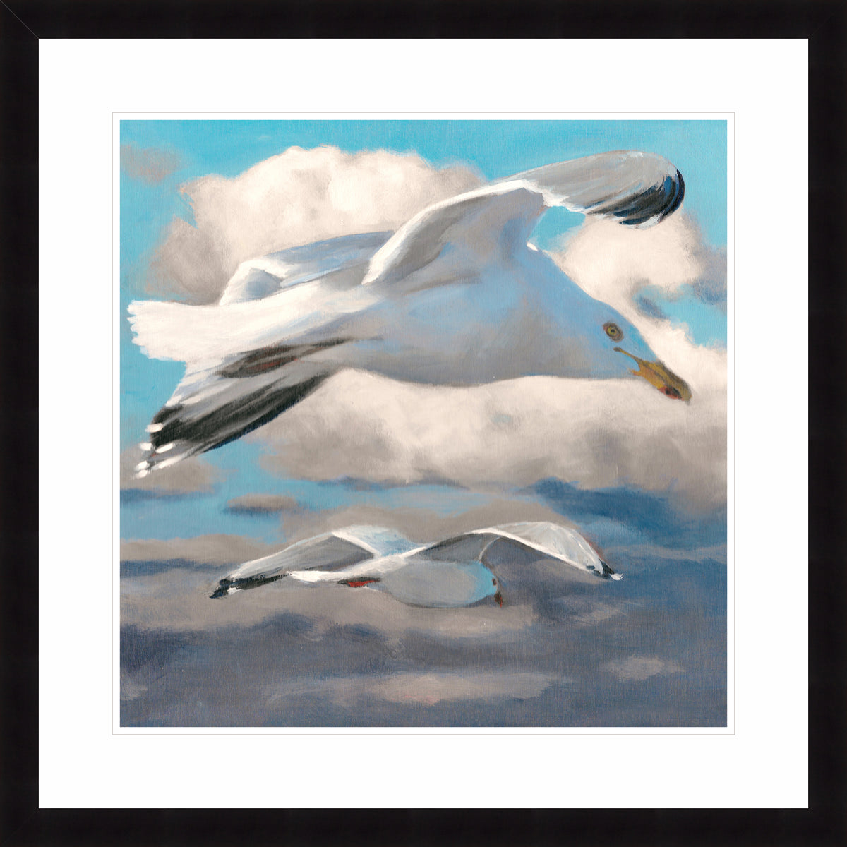 Gulls Over the Bay | Fine Art Print by Hilary Archer