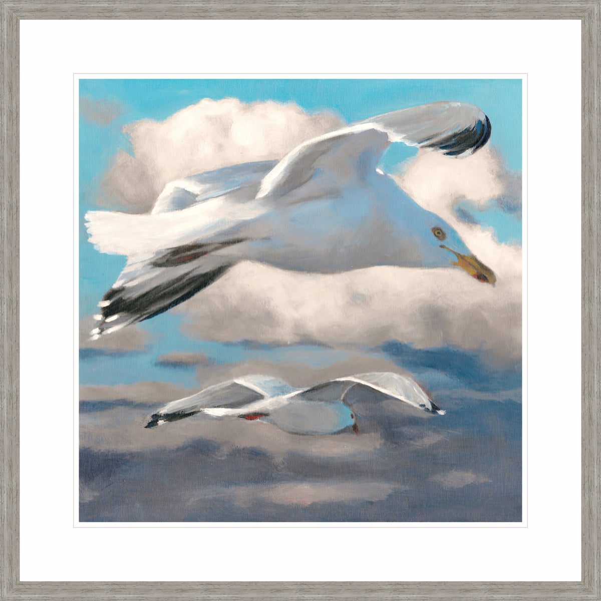 Gulls Over the Bay | Fine Art Print by Hilary Archer