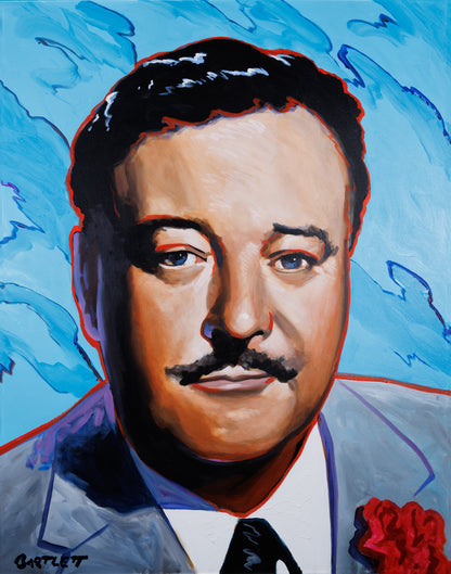 Framed Art Print of Jackie Gleason – Classic Comedy Icon Wall Art by Harley Bartlett