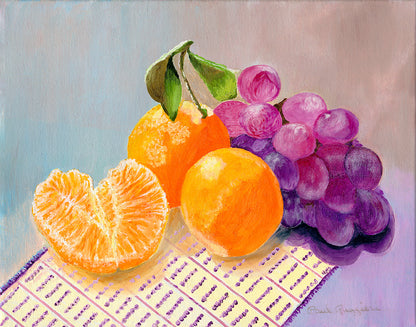 Oranges & Grapes | Fine Art Print by Paul Ruggieri