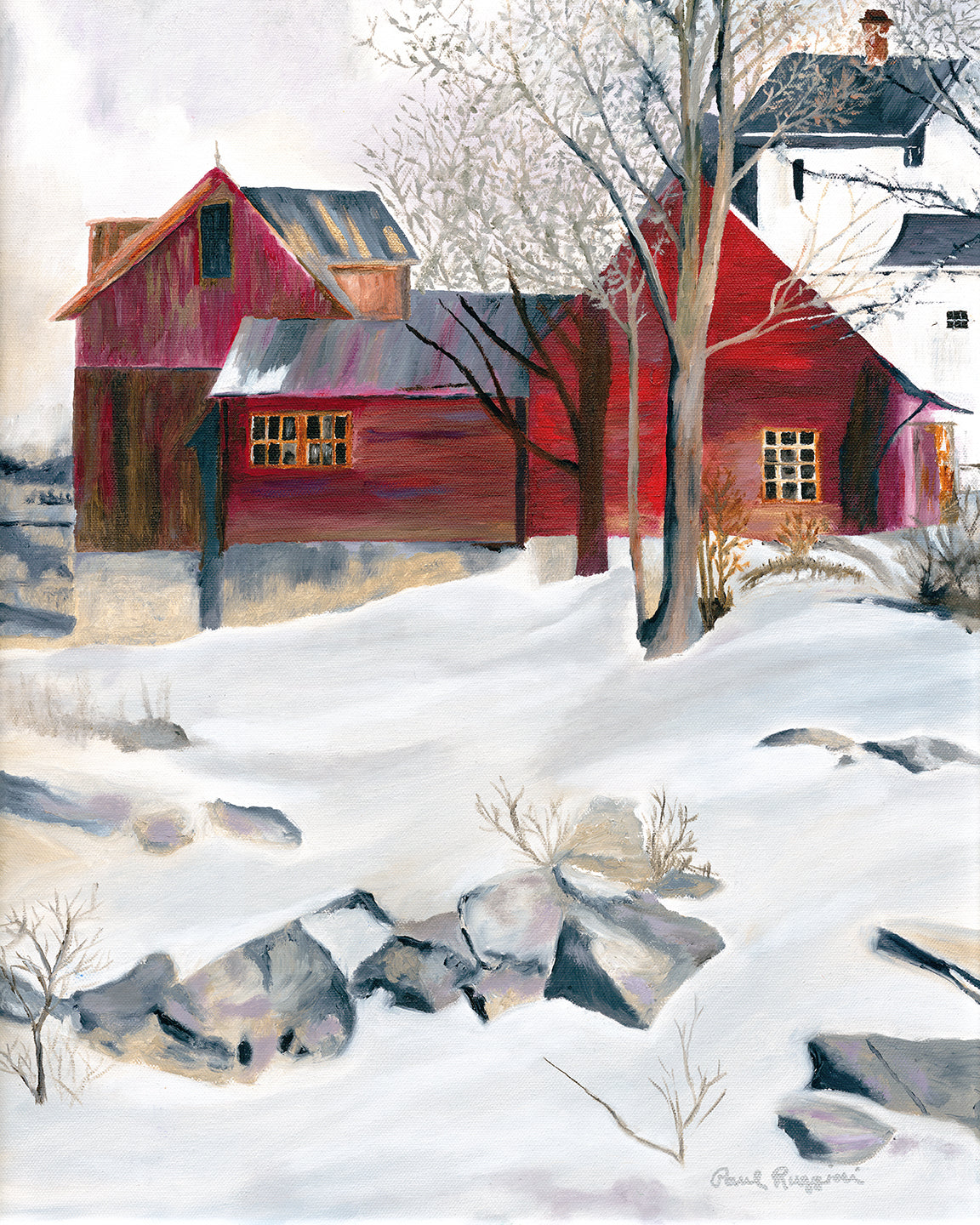 Red Country Barn | Fine Art Print by Paul Ruggieri