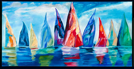Sailboats | Fine Art Print by Paul Ruggieri